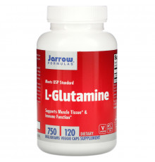 Jarrow Formulas, L-глутамин, 750 мг, 100 капсул