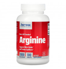 Jarrow Formulas, Аргинин, 1000 мг, 100 таблетки