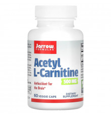 Jarrow Formulas, Acetyl L-Carnitine 500, 500 mg, 60 Veggie Caps