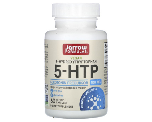 Jarrow Formulas, 5-HTP, 100 mg, 60 Veggie Caps Jarrow Formulas, 5-HTP, 100 mg, 60 Veggie Caps
