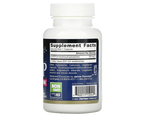 Jarrow Formulas, 5-HTP, 50 mg, 90 Veggie Caps Jarrow Formulas, 5-HTP, 50 mg, 90 Veggie Caps