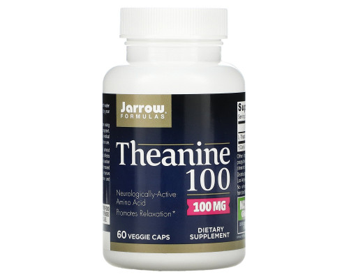 Jarrow Formulas, Theanine 100, 100 mg, 60 Veggie Caps Jarrow Formulas, Theanine 100, 100 mg, 60 Veggie Caps