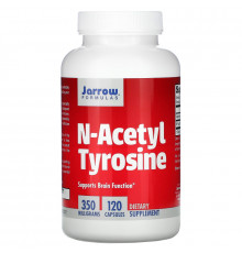 Jarrow Formulas, N-ацетил тирозин, 350 мг, 120 капсул