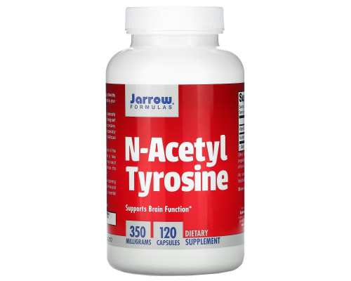 Jarrow Formulas, N-ацетил тирозин, 350 мг, 120 капсул Jarrow Formulas, N-ацетил тирозин, 350 мг, 120 капсул