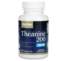Jarrow Formulas, Теанин 200, 200 мг, 60 вегетарианских капсул