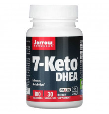 Jarrow Formulas, 7-Keto DHEA, 100 mg, 30 Veggie Caps