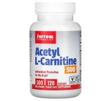 Jarrow Formulas, Ацетил L-карнитин 500, 500 гм, 120 растительных капсул