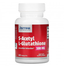 Jarrow Formulas, S-ацетил-L-глутатион, 100 мг, 60 Таблеток
