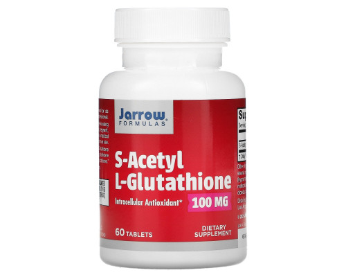Jarrow Formulas, S-ацетил-L-глутатион, 100 мг, 60 Таблеток Jarrow Formulas, S-ацетил-L-глутатион, 100 мг, 60 Таблеток