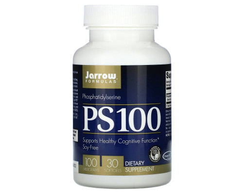 Jarrow Formulas Фосфатидилсерин 100 100 мг 30 капсул Jarrow Formulas Фосфатидилсерин 100 100 мг 30 капсул