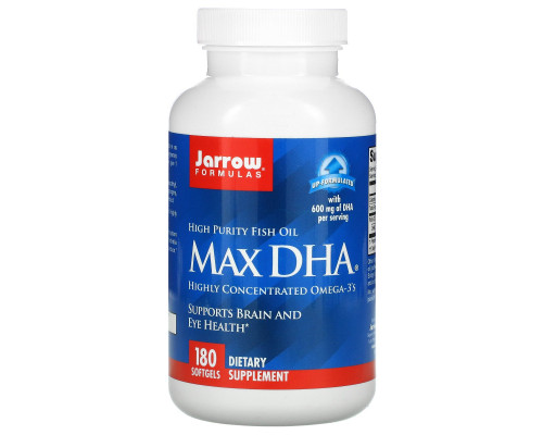 Jarrow Formulas Max DHA 180 желатиновых капсул Jarrow Formulas Max DHA 180 желатиновых капсул