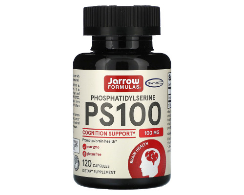 Jarrow Formulas PS 100 Фосфатидилсерин 100 мг 120 капсул Jarrow Formulas PS 100 Фосфатидилсерин 100 мг 120 капсул