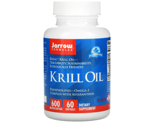 Jarrow Formulas Крилевый жир 60 мягких капсул Jarrow Formulas Крилевый жир 60 мягких капсул