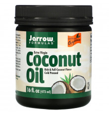 Jarrow Formulas Органическое кокосовое масло первого отжима 16 унций (454 г)