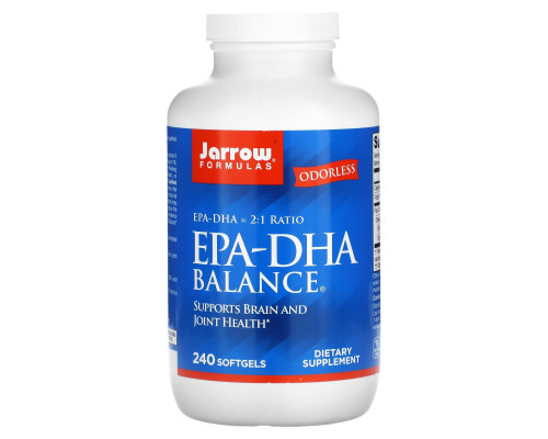 Jarrow Formulas Стимулирующее средство с ЭПК и ДГК 240 капсул Jarrow Formulas Стимулирующее средство с ЭПК и ДГК 240 капсул