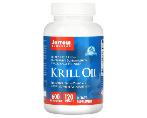 Jarrow Formulas, Масло криля, 120 мягких капсул Jarrow Formulas, Масло криля, 120 мягких капсул