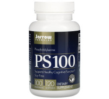 Jarrow Formulas, PS 100, фосфатидилсерин, 100 мг, 120 мягких таблеток