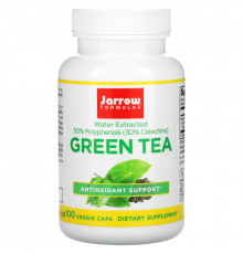 Jarrow Formulas, Зеленый чай, 500 мг, 100 вегетарианских капсул