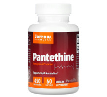 Jarrow Formulas, Пантетин, 450 мг, 60 желатиновых капсул