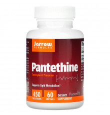 Jarrow Formulas, Пантетин, 450 мг, 60 желатиновых капсул