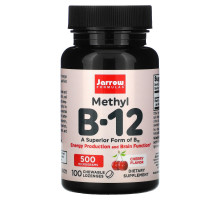 Jarrow Formulas, Methyl B-12, Cherry , 500 mcg, 100 Chewable Lozenges
