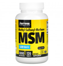 Jarrow Formulas MSM 1000 метил сульфонил метан 1000 мг 120 легко растворимых таблеток