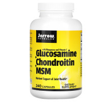 Jarrow Formulas, Капсулы Глюкозамина + Хондроитина + МСМ, для суставов и кожи, 240 капсул