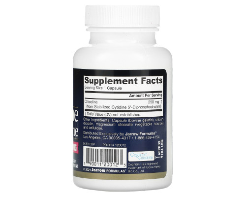 Jarrow Formulas Цитиколин 250 мг 60 капсул Jarrow Formulas Цитиколин 250 мг 60 капсул