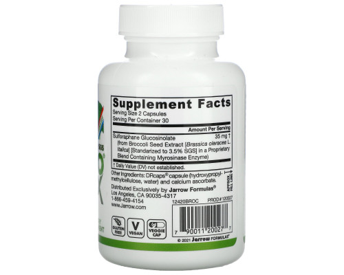 Jarrow Formulas, BroccoMax, усиленный микросиназой, 60 капсул Jarrow Formulas, BroccoMax, усиленный микросиназой, 60 капсул