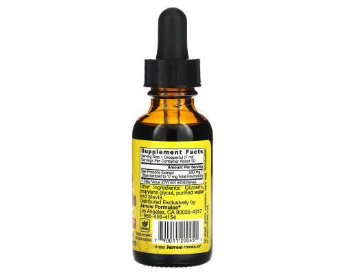 Jarrow Formulas, Bee Propolis, Immune Support, 1 fl oz (29.6 ml) Jarrow Formulas, Bee Propolis, Immune Support, 1 fl oz (29.6 ml)