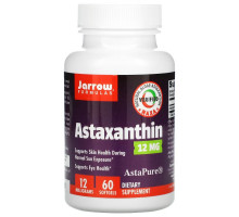 Jarrow Formulas, Астаксантин, 12 мг, 60 гелевых капсул