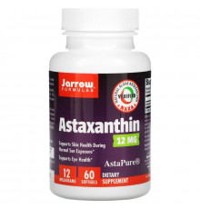 Jarrow Formulas, Астаксантин, 12 мг, 60 гелевых капсул