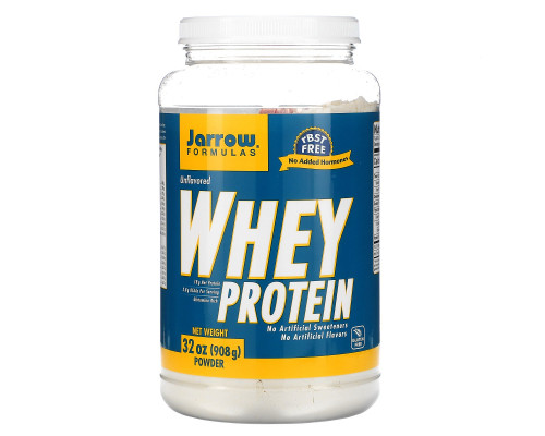 Jarrow Formulas, Cывороточный протеин, Без ароматизаторов, 32 унц. (908 г)