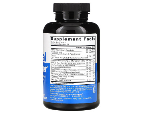 Jarrow Formulas Adrenal Optimizer 120 таблеток Jarrow Formulas Adrenal Optimizer 120 таблеток