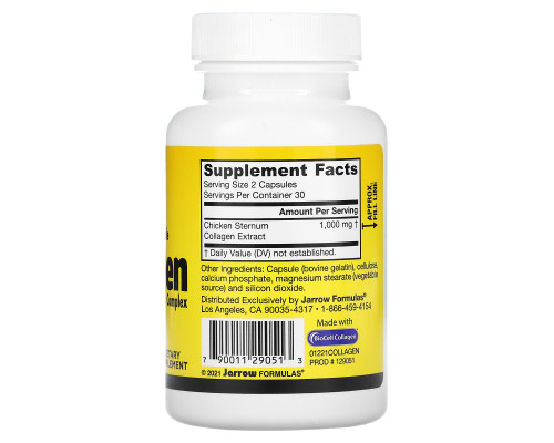 Jarrow Formulas Type II Collagen Complex 500 mg 60 Capsules