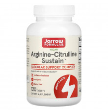 Jarrow Formulas, Arginine-Citrulline Sustain, 120 таблеток