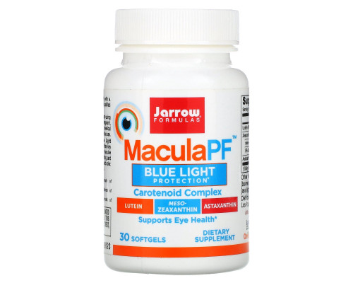 Jarrow Formulas, Факторы защиты макулы, 30 мягких таблеток Jarrow Formulas, Факторы защиты макулы, 30 мягких таблеток