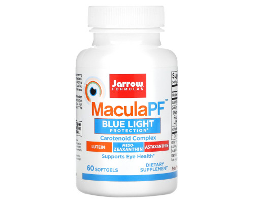 Jarrow Formulas, MaculaPF Blue Light Protection, 60 Softgels Jarrow Formulas, MaculaPF Blue Light Protection, 60 Softgels