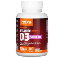 Jarrow Formulas Витамин D3 5000 МЕ 100 гелевых капсул