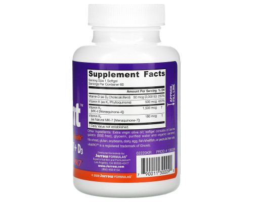 Jarrow Formulas, K-Right, 60 Softgels Jarrow Formulas, K-Right, 60 Softgels