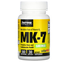 Jarrow Formulas, MK-7, Most Active Form of Vitamin K2, 180 mcg, 30 Softgels