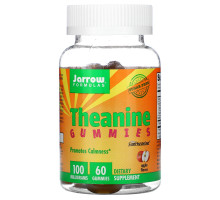 Jarrow Formulas, Теанин Мармеладки, Со Вкусом Яблока, Без Сахара, 100 мг, 60 Мармеладок