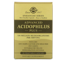 Solgar, Advanced Acidophilus Plus, 60 Vegetable Capsules
