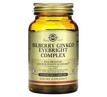 Solgar, Bilberry Ginkgo Eyebright Complex, 60 Vegetable Capsules