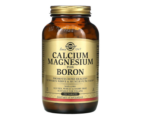 Solgar, Calcium Magnesium Boron, 250 Tablets Solgar, Calcium Magnesium Boron, 250 Tablets