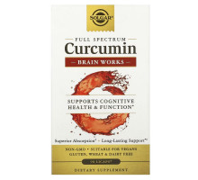 Solgar, Full Spectrum Curcumin, Brain Works, 90 Licaps