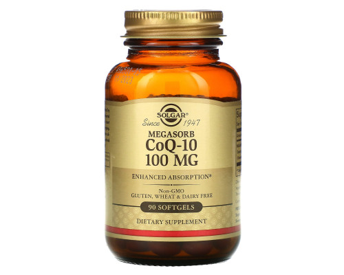 Solgar, Megasorb CoQ-10, 100mg, 90 Softgels Solgar, Megasorb CoQ-10, 100mg, 90 Softgels