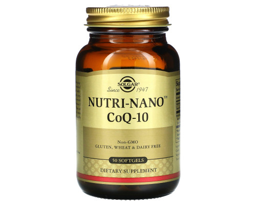 Solgar, Nutri-Nano CoQ-10, 50 мягких таблеток