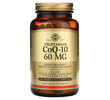 Solgar, Вегетарианский CoQ-10, 60 мг, 180 вегетарианских капсул