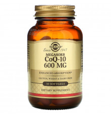 Solgar, CoQ10, Коэнзим 30 гелевых капсул